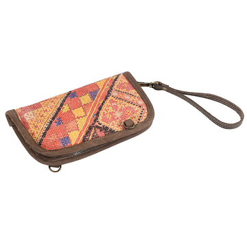 OHLAY KB316 Cross Body Upcycled Wool Genuine Leather women bag western handbag purse